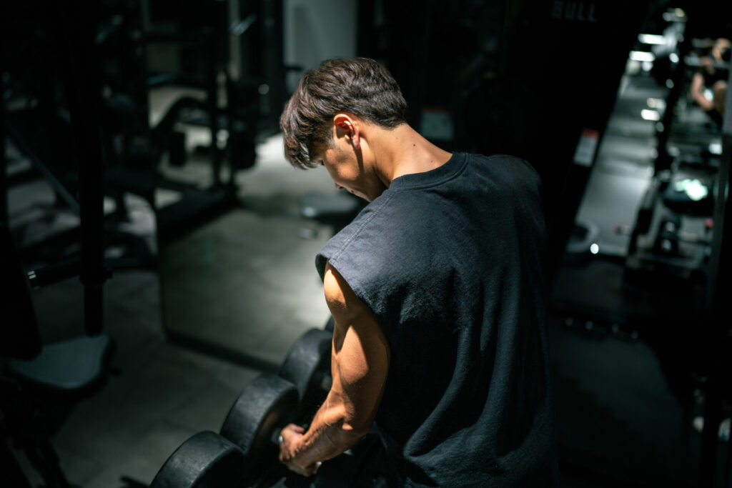 細マッチョみすずトレーニング画像4