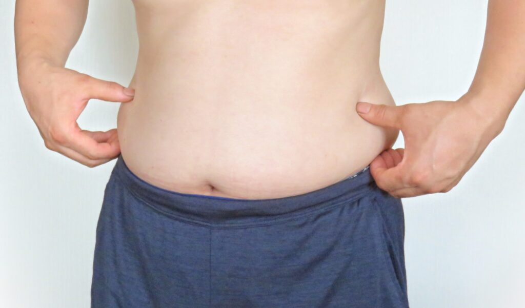 男性のお腹周り