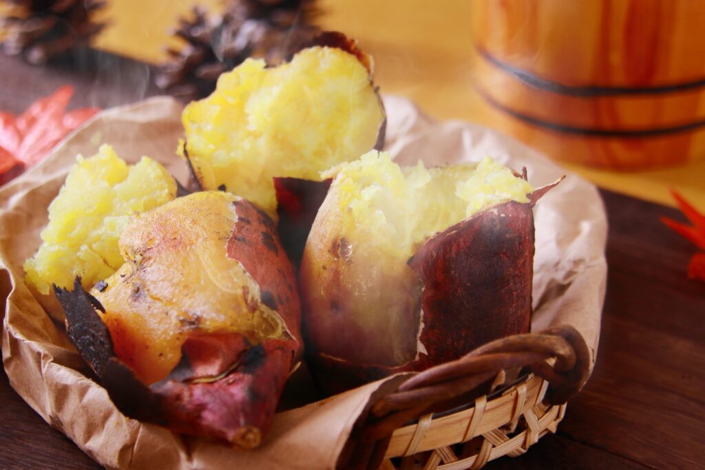 さつまいもの焼き芋②